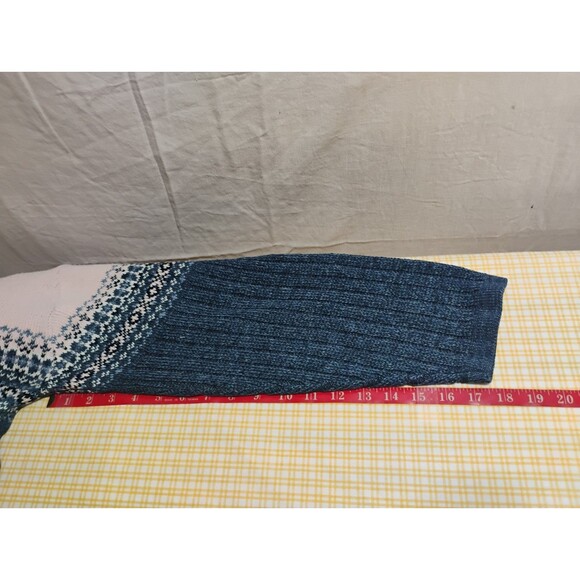 Vintage Pink/Blue Womens Sweater Basic Editions Plus 1 XL Long Sleeve V neck - Picture 15 of 16